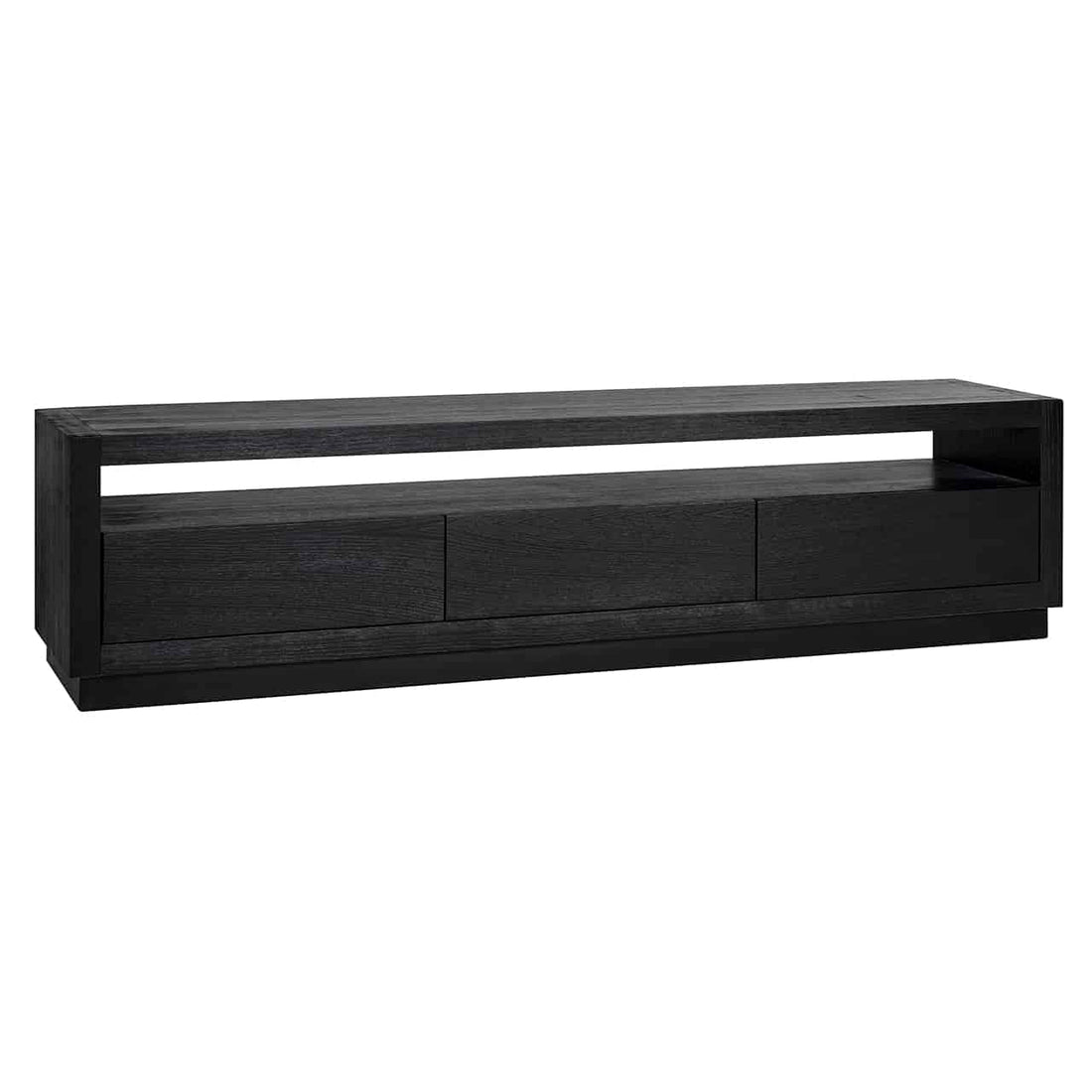 Richmond Interiors TV-Unit Oakura 3-Schubladen schwarz Fernsehkommode Richmond Interiors