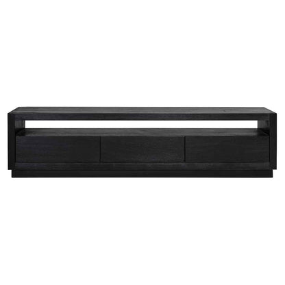 Richmond Interiors TV-Unit Oakura 3-Schubladen schwarz Fernsehkommode Richmond Interiors