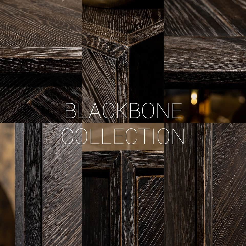 Richmond Interiors Regal Blackbone silber schwarz rustikal Offene Regale Richmond Interiors