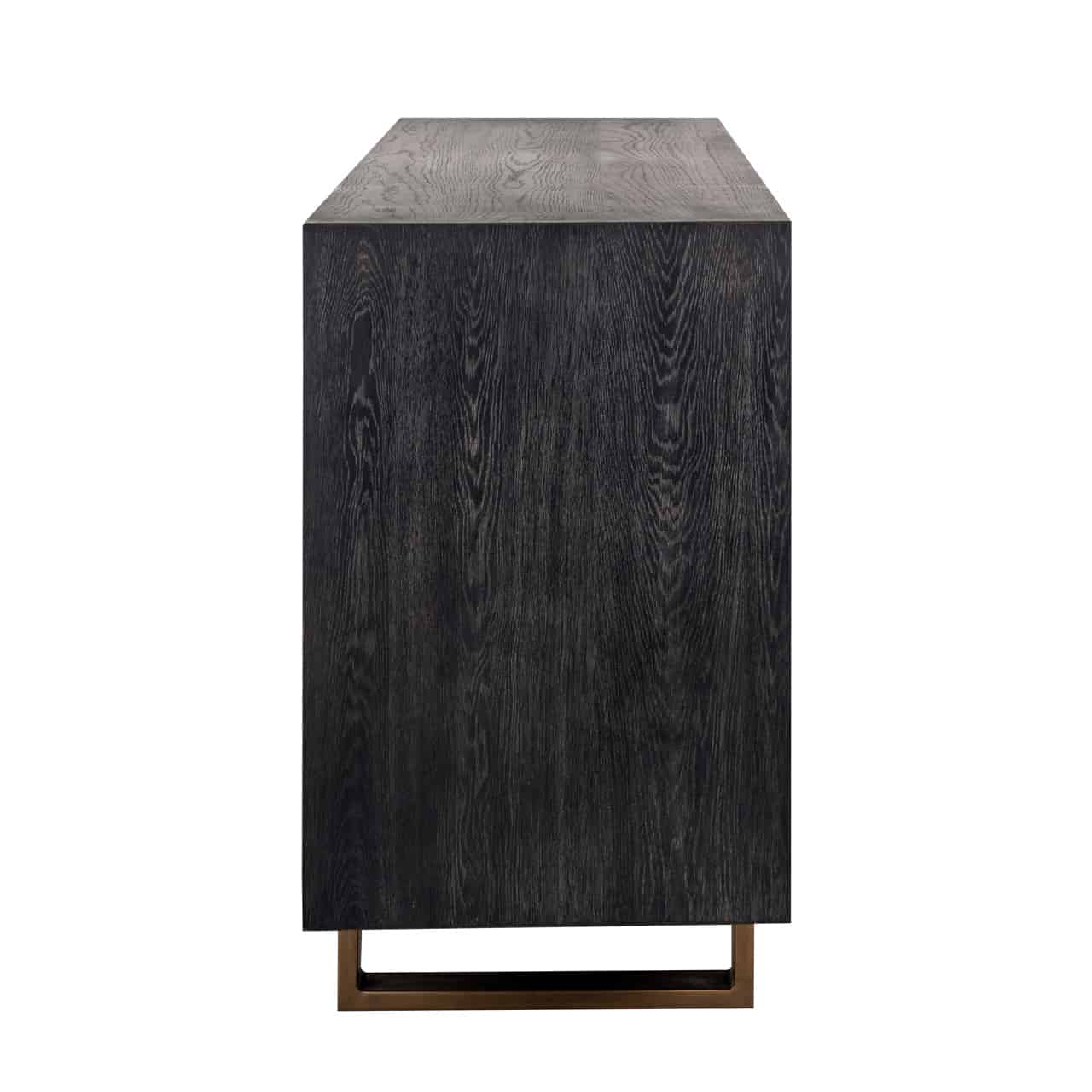 Richmond Interiors - Sideboard Hunter 4-türig schwarz rustikal Sideboard Richmond Interiors