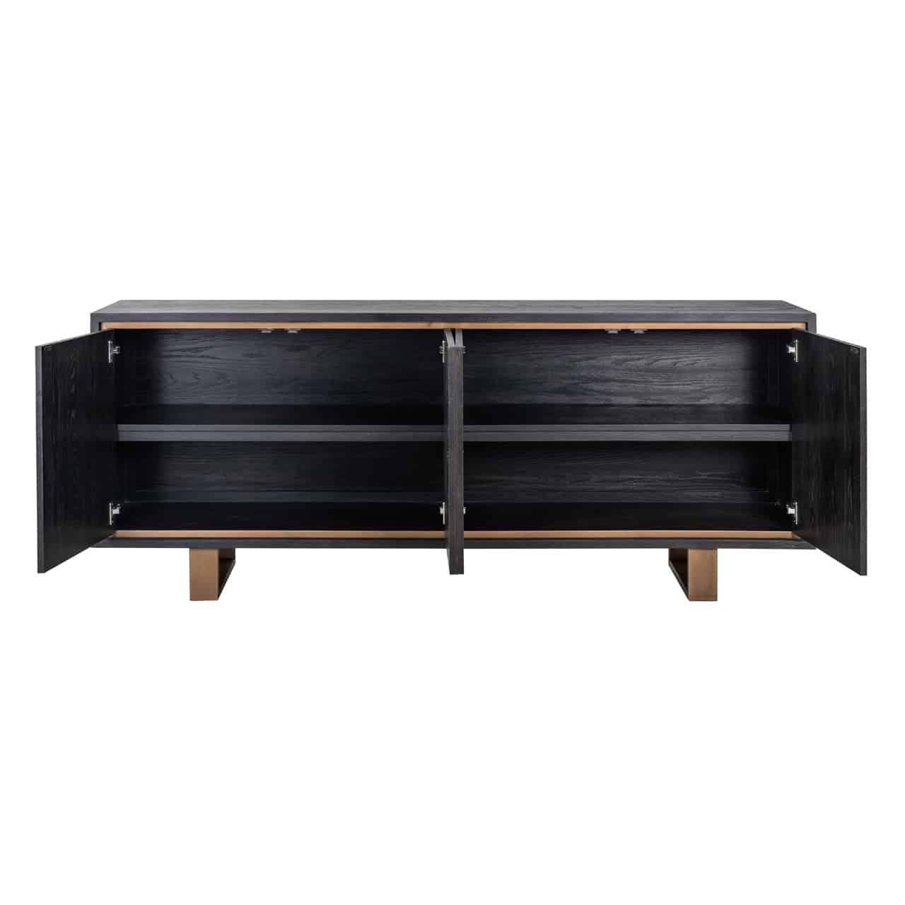 Richmond Interiors - Sideboard Hunter 4-türig schwarz rustikal Sideboard Richmond Interiors