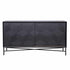 Richmond Interiors Sideboard Blax 2-Schiebetüren schwarz Sideboard Richmond Interiors