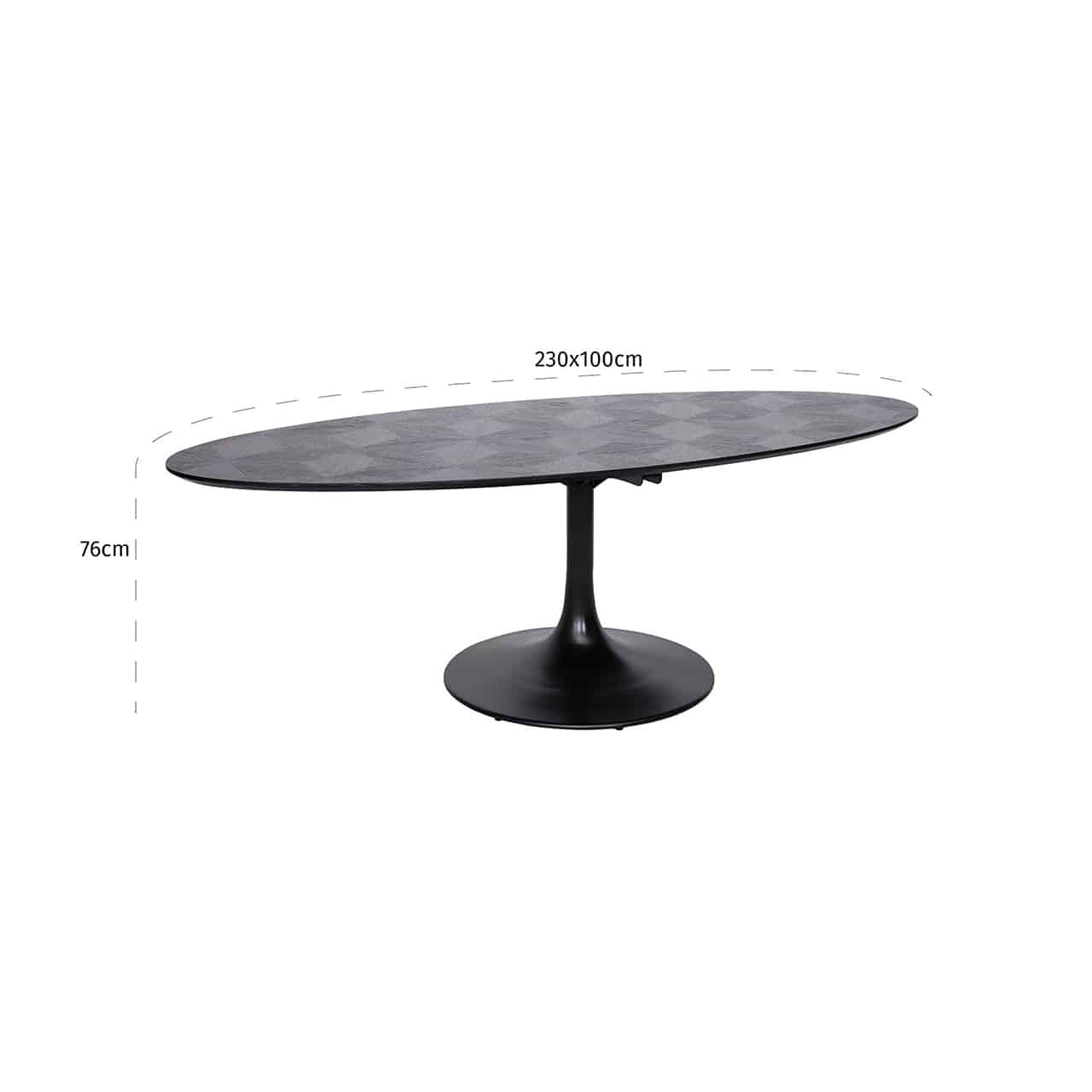 Richmond Interiors Esstisch Blax oval 230cm Esstisch oval Richmond Interiors