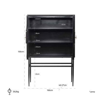 Richmond Interiors Schrank Mendoza 2-türig Kabinett Richmond Interiors