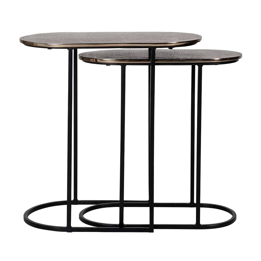 Richmond Interiors Beistelltisch Chandon 2er-Set (Champagnergold) Beistelltisch-Set Richmond Interiors