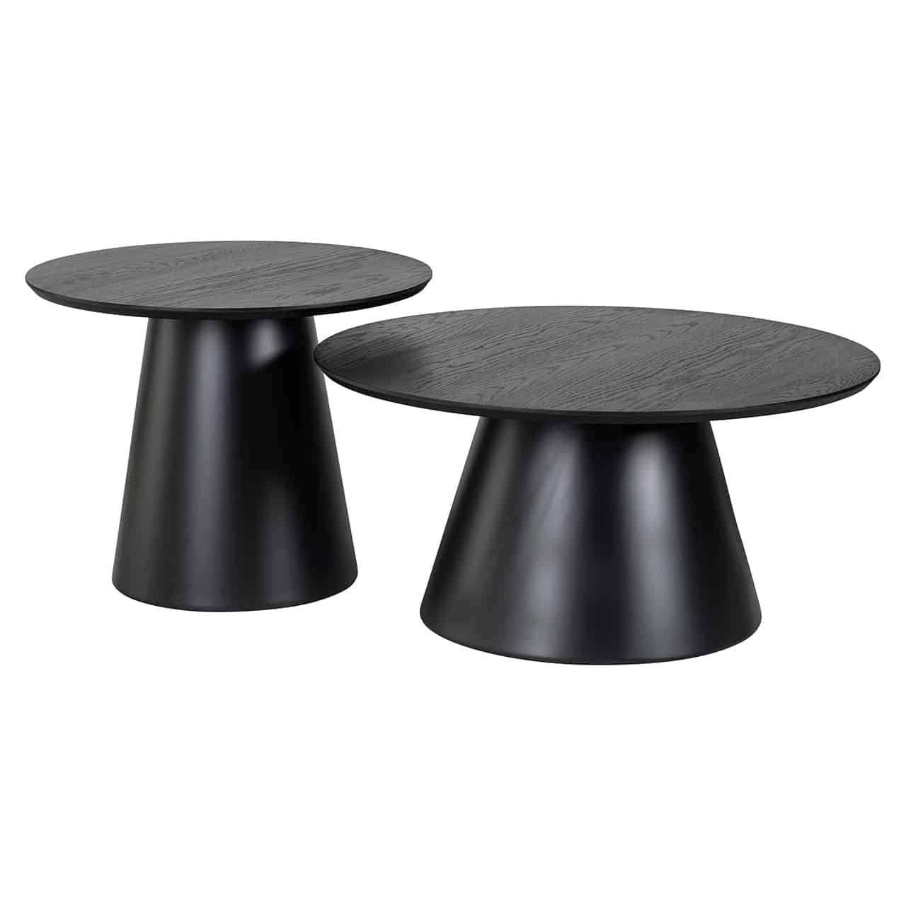 Richmond Interiors Couchtisch Jazz 2er-Set (Schwarz) Couchtisch-Set Richmond Interiors