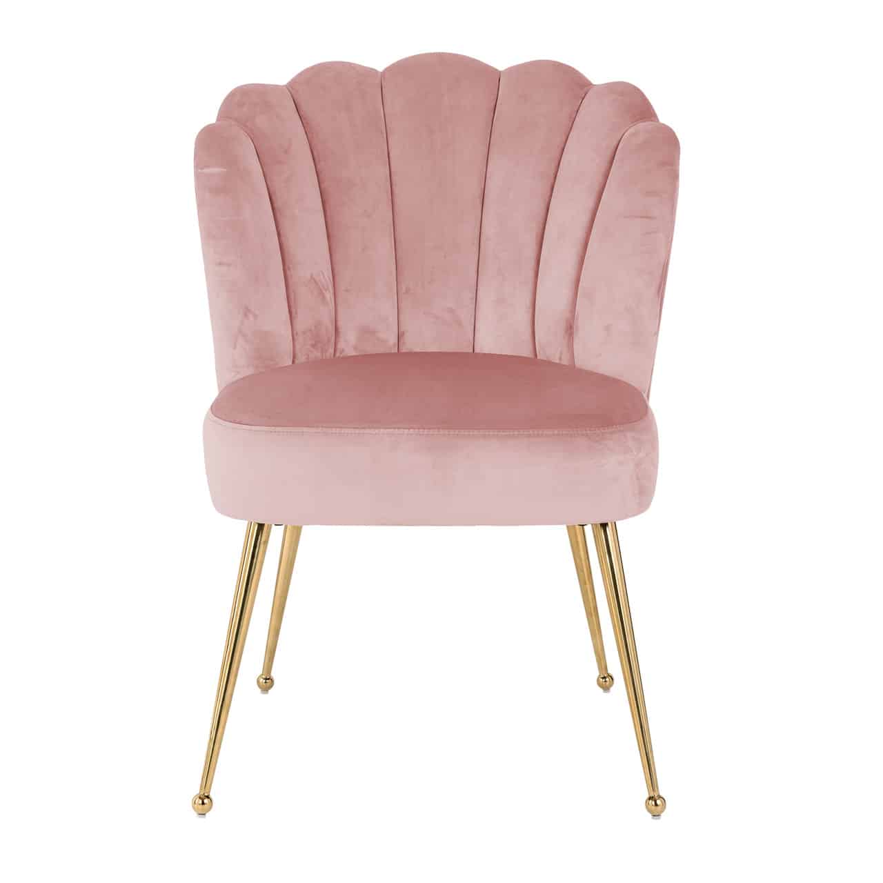 Richmond Interiors Stuhl Pippa rosa Samt / gold (Quartz Pink 700) Esszimmerstuhl Richmond Interiors