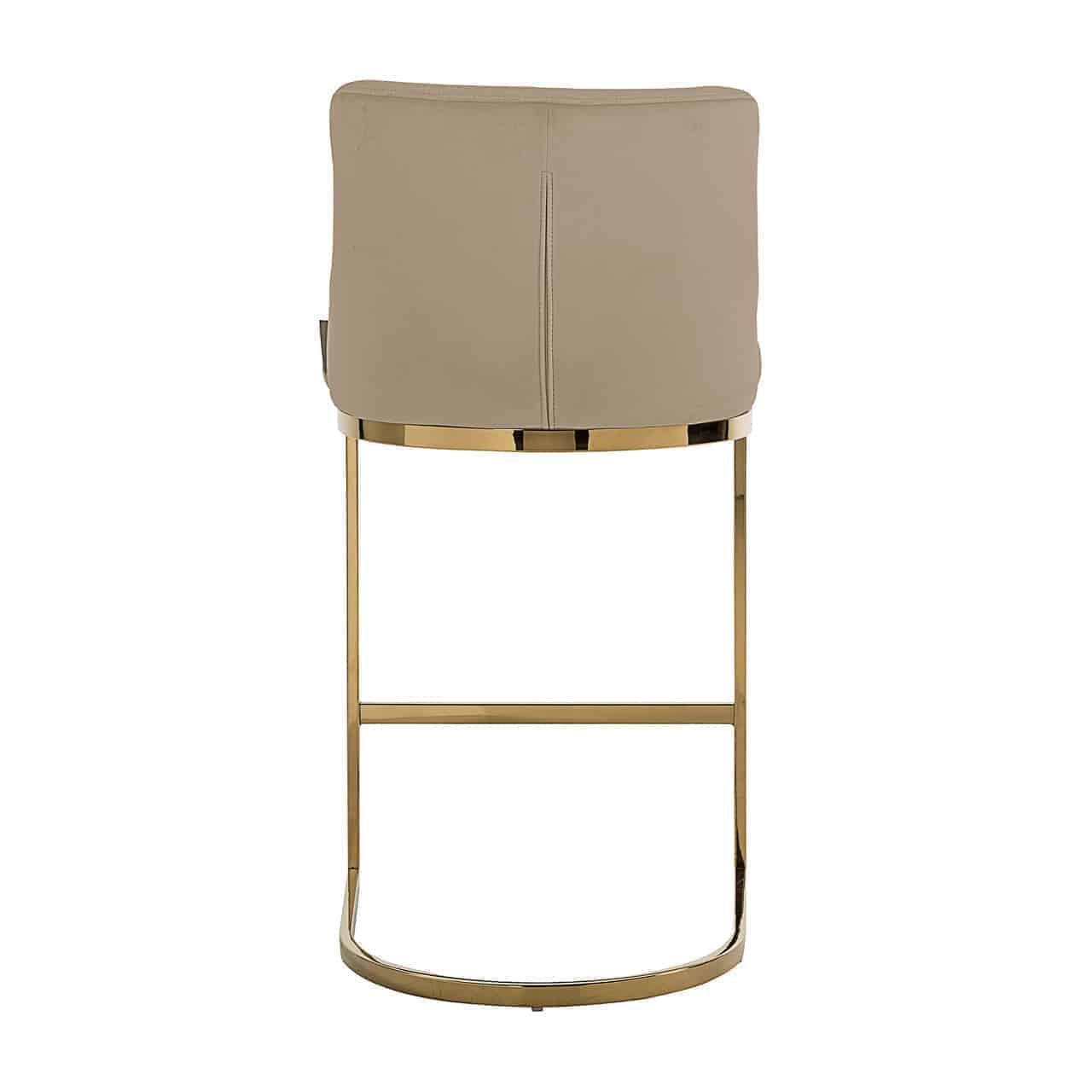 Richmond Interiors - Barhocker Bolton Khaki Samt / Gold Barhocker Richmond Interiors