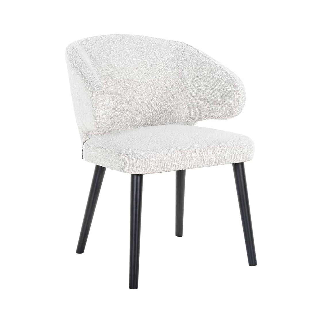 Richmond Interiors Stuhl Indigoweiß Bouclé (Copenhagen 900 Bouclé White) Esszimmerstuhl Richmond Interiors