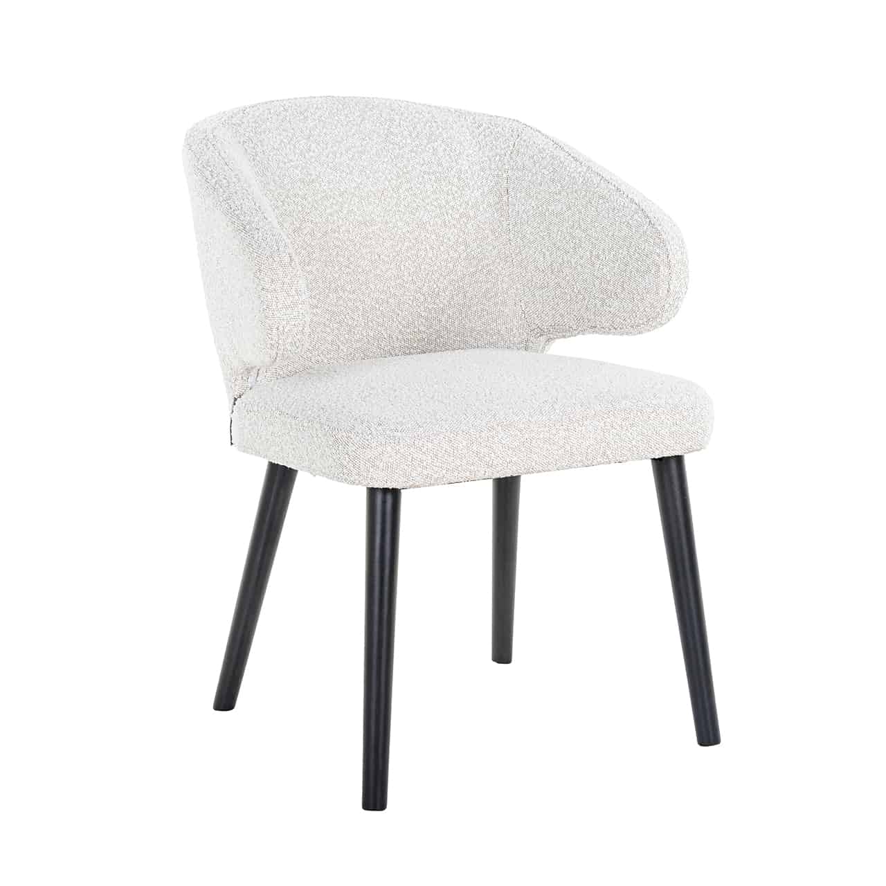 Richmond Interiors Stuhl Indigoweiß Bouclé (Copenhagen 900 Bouclé White) Esszimmerstuhl Richmond Interiors