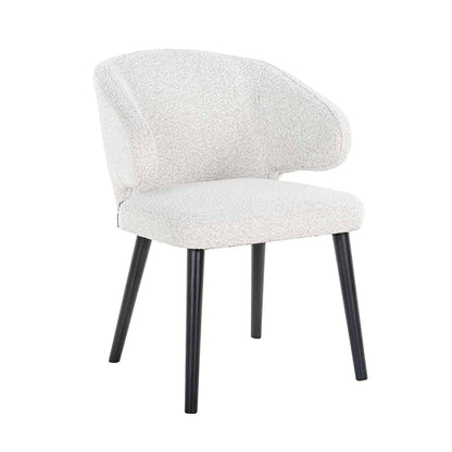 Richmond Interiors Stuhl Indigoweiß Bouclé (Copenhagen 900 Bouclé White) Esszimmerstuhl Richmond Interiors