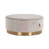 Richmond Interiors Sitzpuff Emmy 70Ø khakifarbener Samt (Quartz Khaki 903) Pouf rund Richmond Interiors