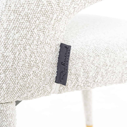 Richmond Interiors Sessel Gia weiß Bouclé (FR-Copenhagen 900 Bouclé White) Esszimmerstuhl Richmond Interiors