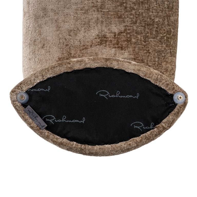 Richmond Interiors - Bank Fargo Taupe Chenille Polsterbank Richmond Interiors