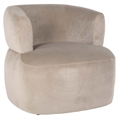 Richmond Interiors Sessel Donna Samt khaki (Quarz Khaki 903) Polstersessel Richmond Interiors