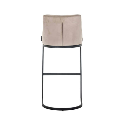 Richmond Interiors - Barhocker Bolton Khaki Samt / Schwarz Barhocker Richmond Interiors