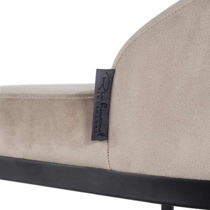 Richmond Interiors - Barhocker Bolton Khaki Samt / Schwarz Barhocker Richmond Interiors