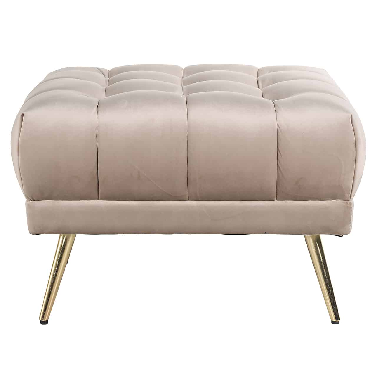 Richmond Interiors Hocker Huxley Khaki-Samt Hocker Richmond Interiors