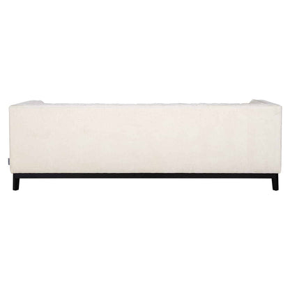 Richmond Interiors Sofa Beaudy, weißes Chenille 3-Sitzer Sofa Richmond Interiors