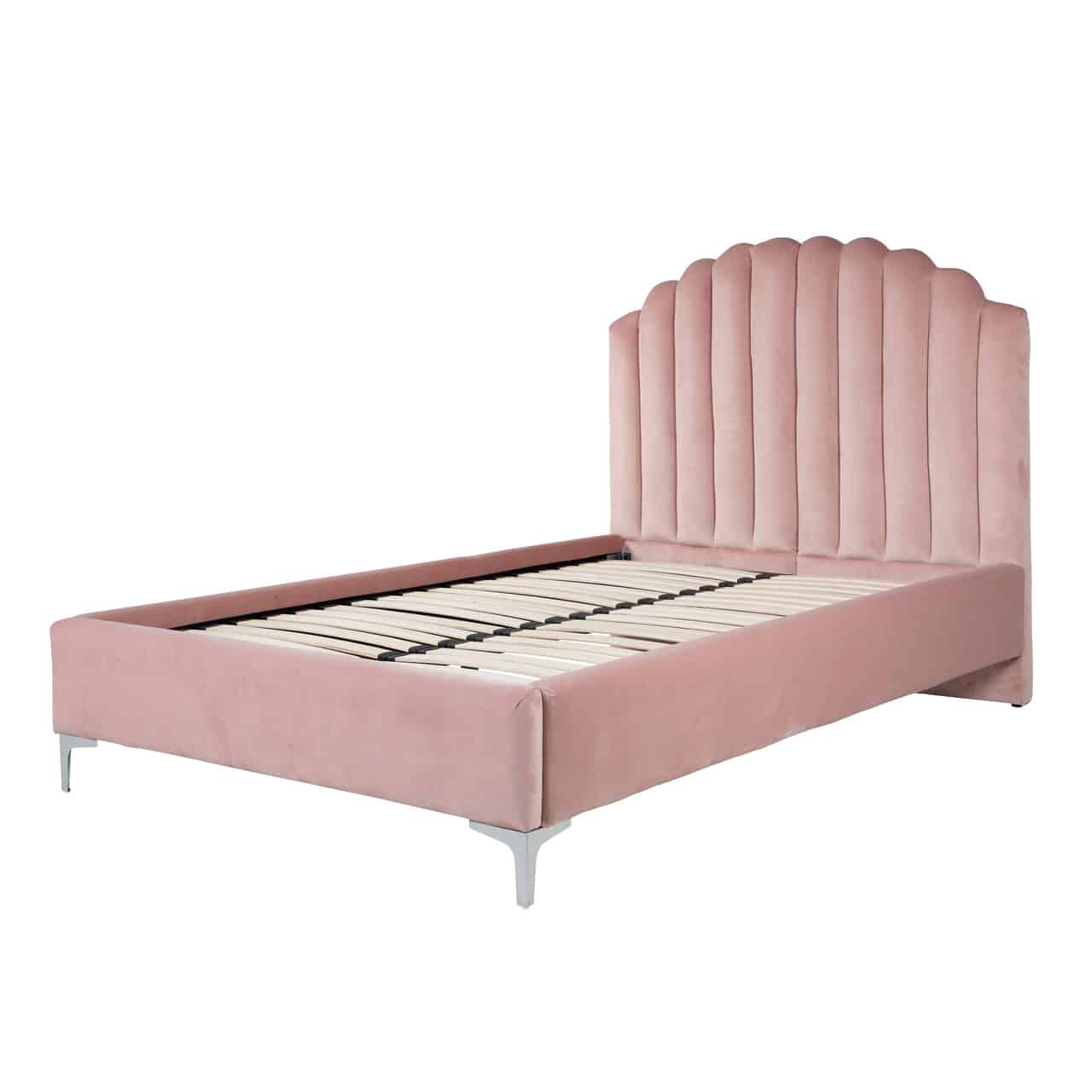 Richmond Interiors Belmond Bett 120x200 ohne Matratze (Quartz Pink 700) Bettgestell Richmond Interiors